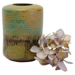 Lisa Larson Signed Studio Stoneware Vase, Sweden, 1985