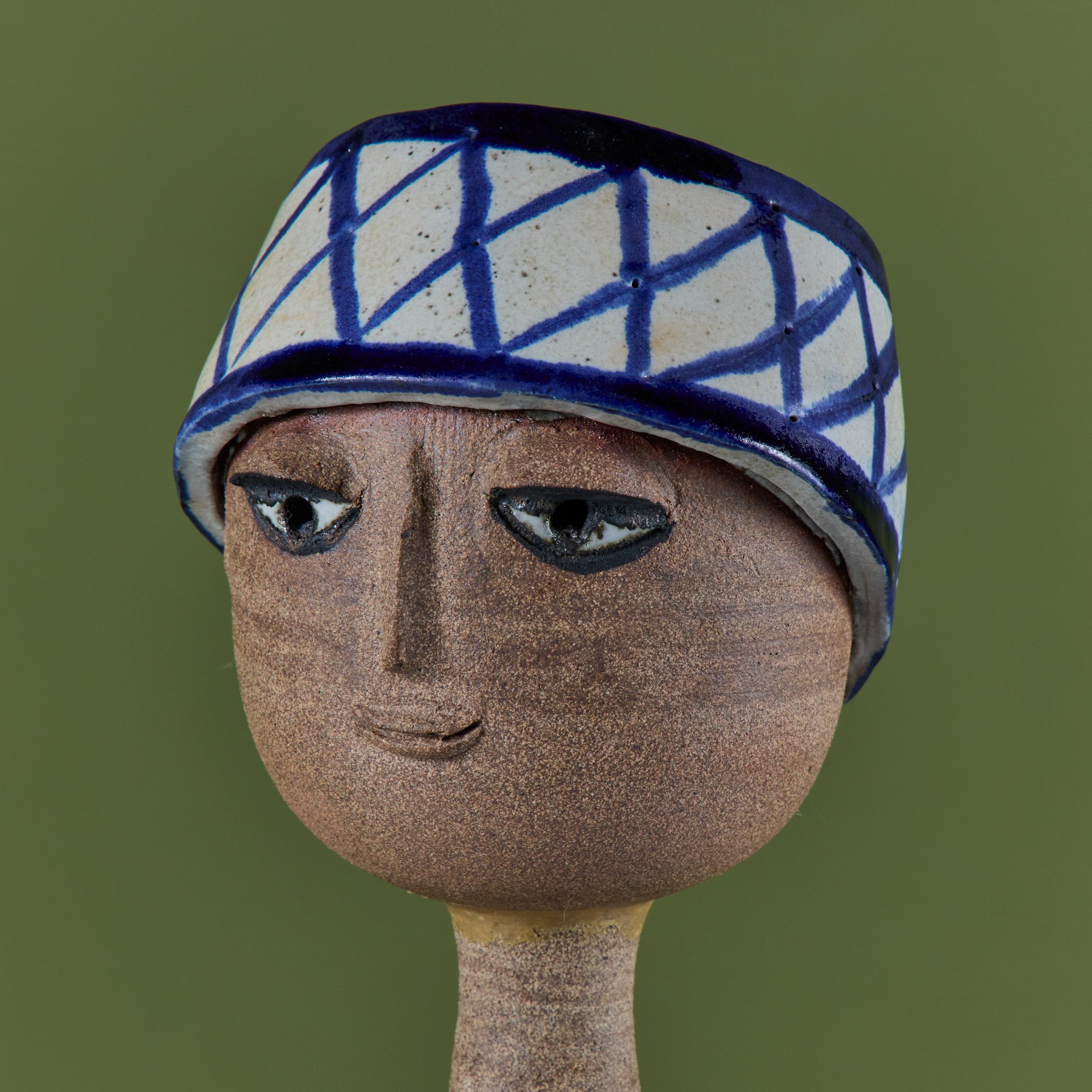 Lisa Larson Style Ceramic Figure of a Boy For Sale 5