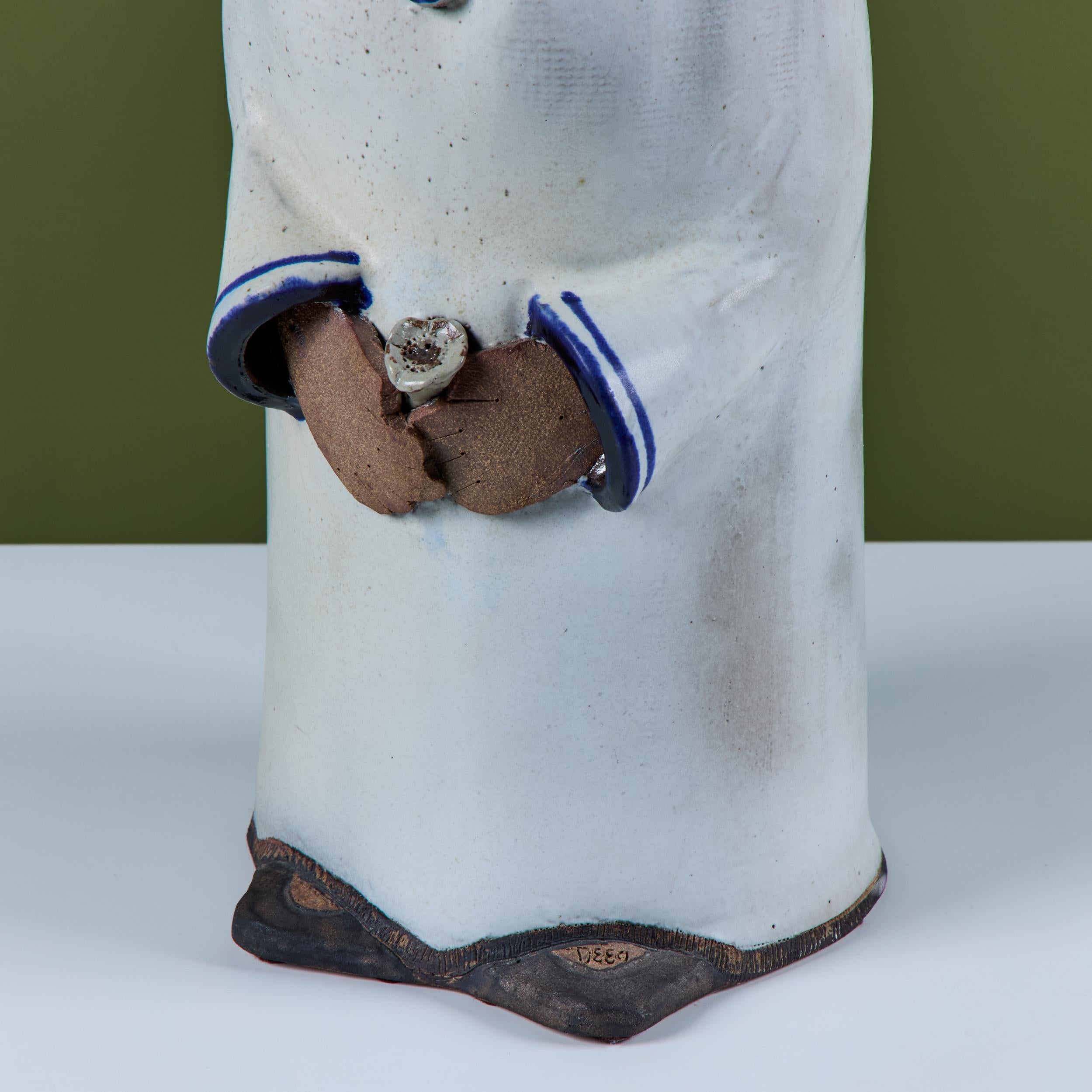 Lisa Larson Style Ceramic Figure of a Boy For Sale 7