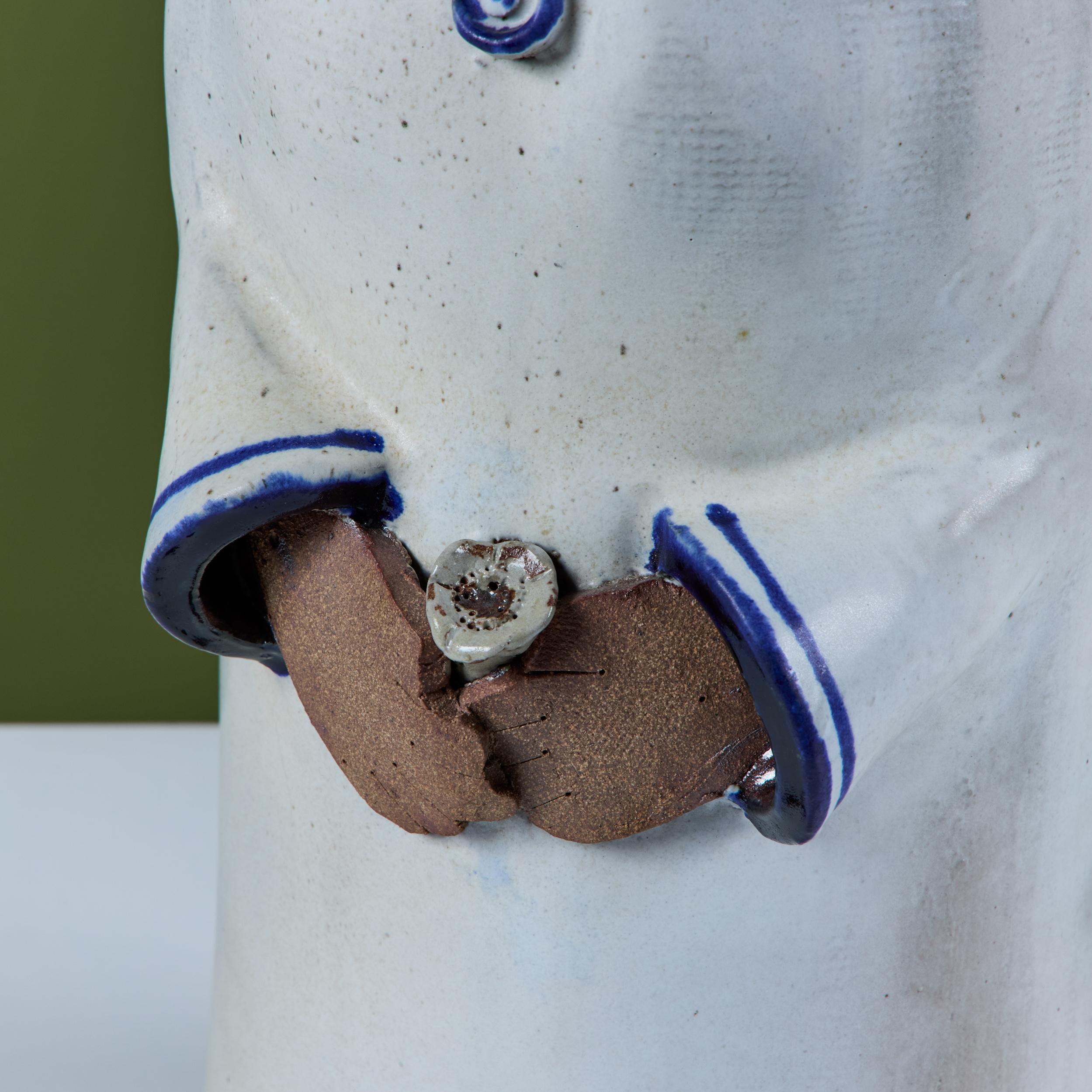 Lisa Larson Style Ceramic Figure of a Boy For Sale 8