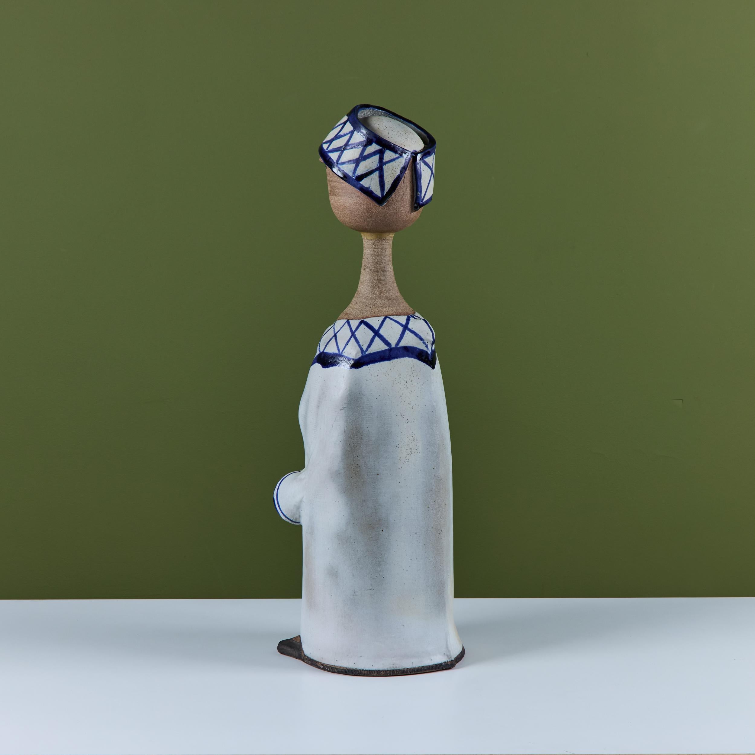 Lisa Larson Style Ceramic Figure of a Boy For Sale 1