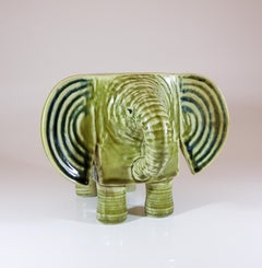 Lisa Larson, Super seltene Elefanten-Keramikskulptur, Gustavsbergs Studio, Schweden