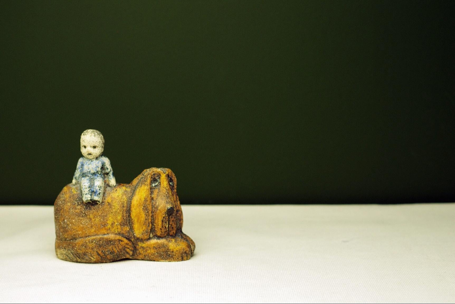 Lisa Larson - Pieza única - Figura - Gustavsberg - 1998 Escandinavo moderno en venta