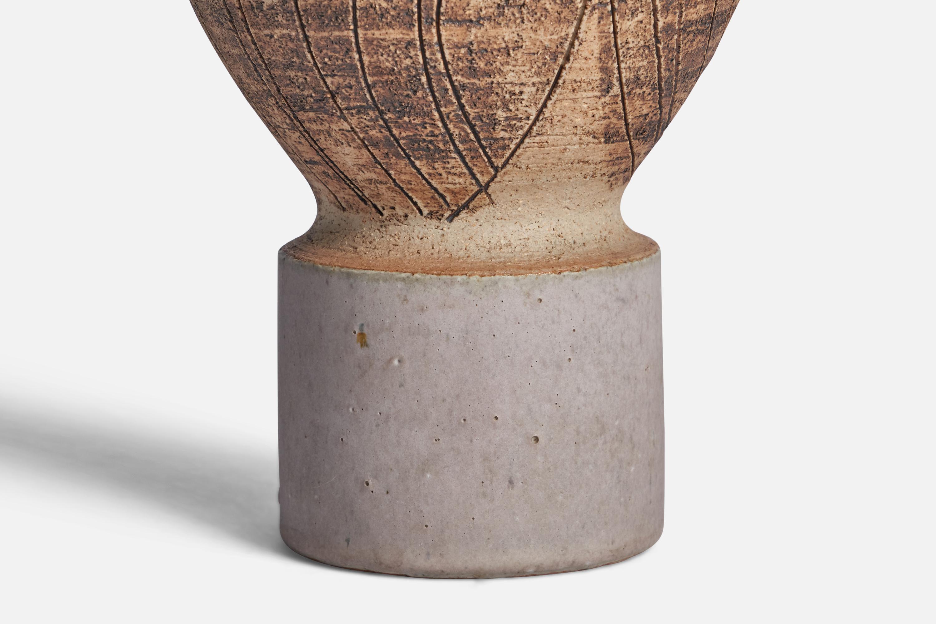 Swedish Lisa Larson, Vase, Stoneware, Sweden, 1960s For Sale