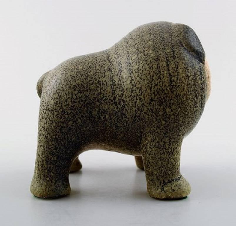 Swedish Lisa Larsson for Rörstrand, Rare Ceramics Bulldog