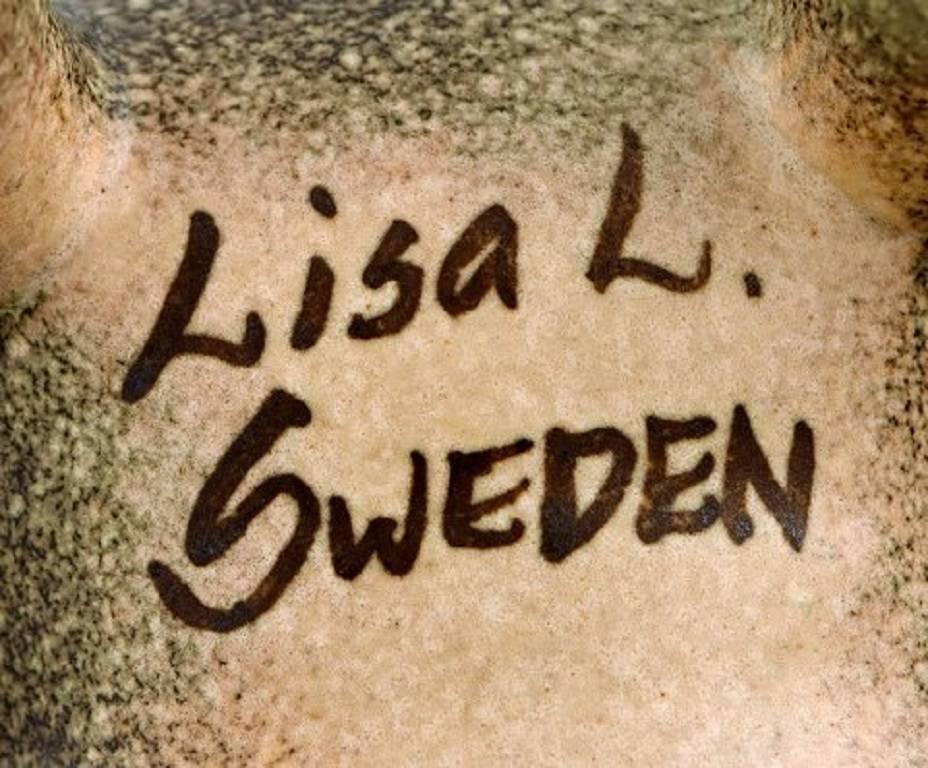 20th Century Lisa Larsson for Rörstrand, Rare Ceramics Bulldog