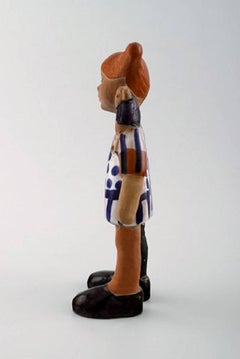 Lisa Larsson, Very Rare Pippi Longstocking Figure, Gustavsberg Swedish Ceramic