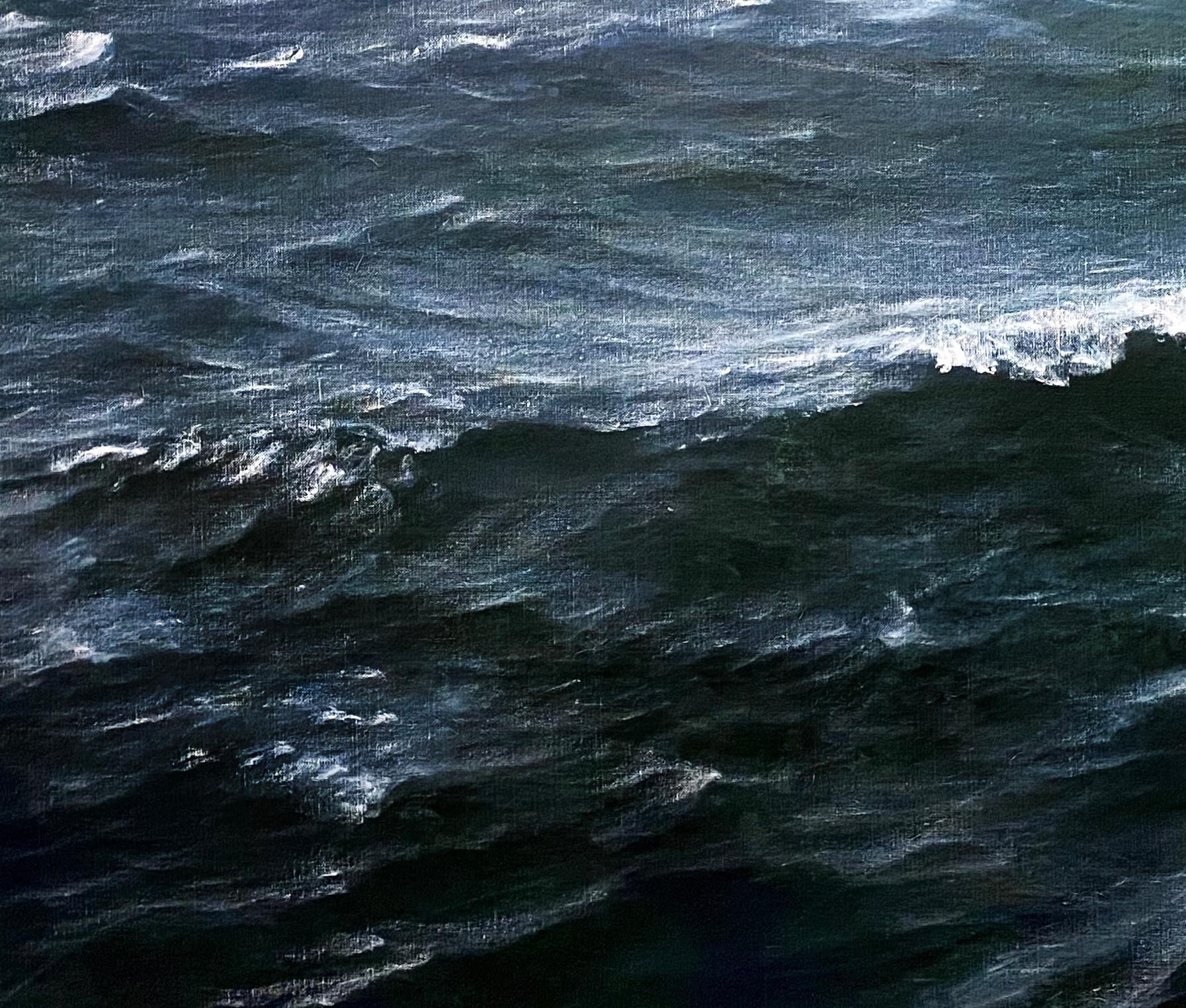 dark ocean painting