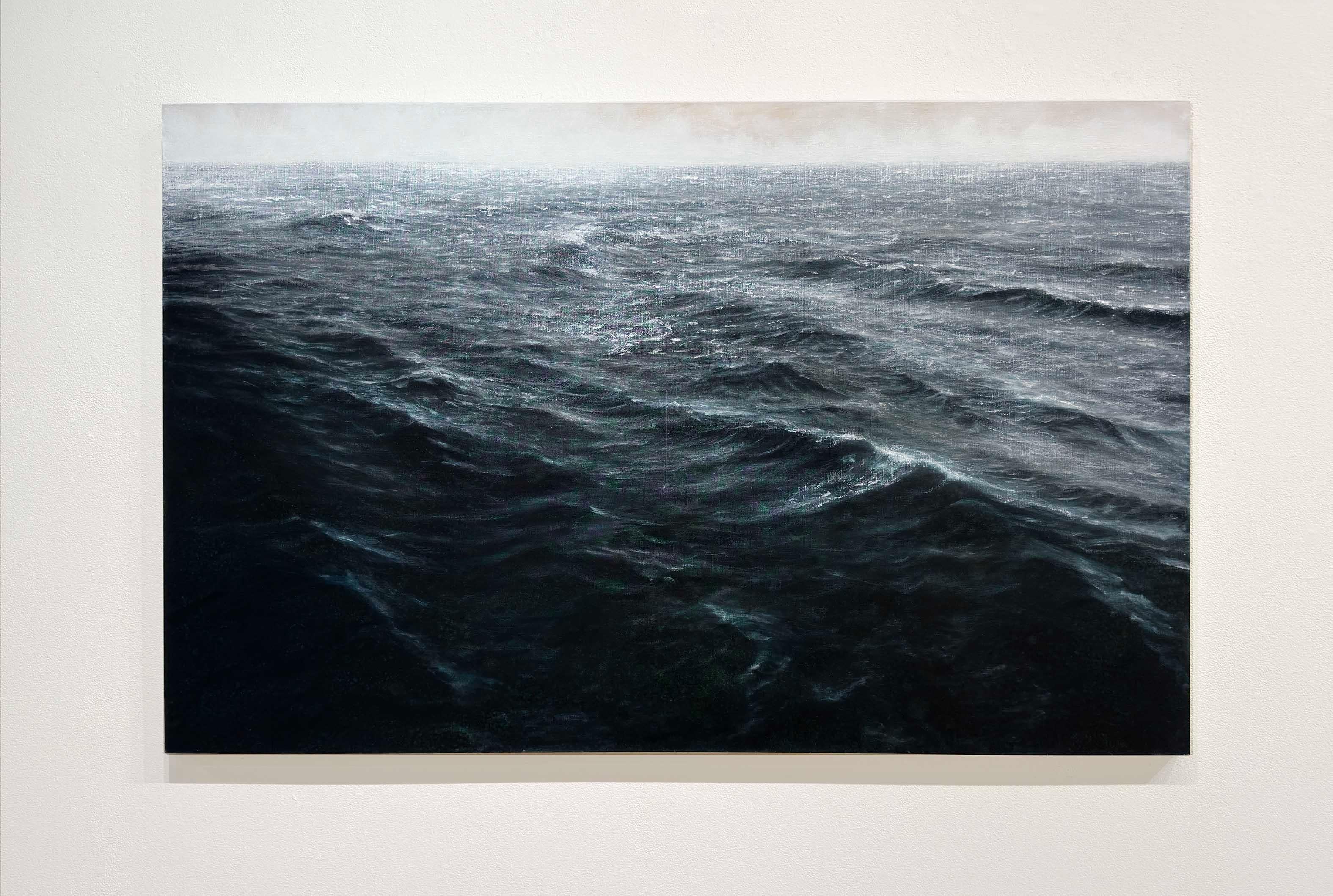 ATLANTIC SWELL #17 - Contemporary / Photorealism / Waterscape / Sea - Painting by Lisa Lebofsky