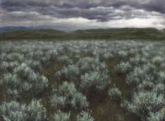 Sagebrush, plein air landscape painting