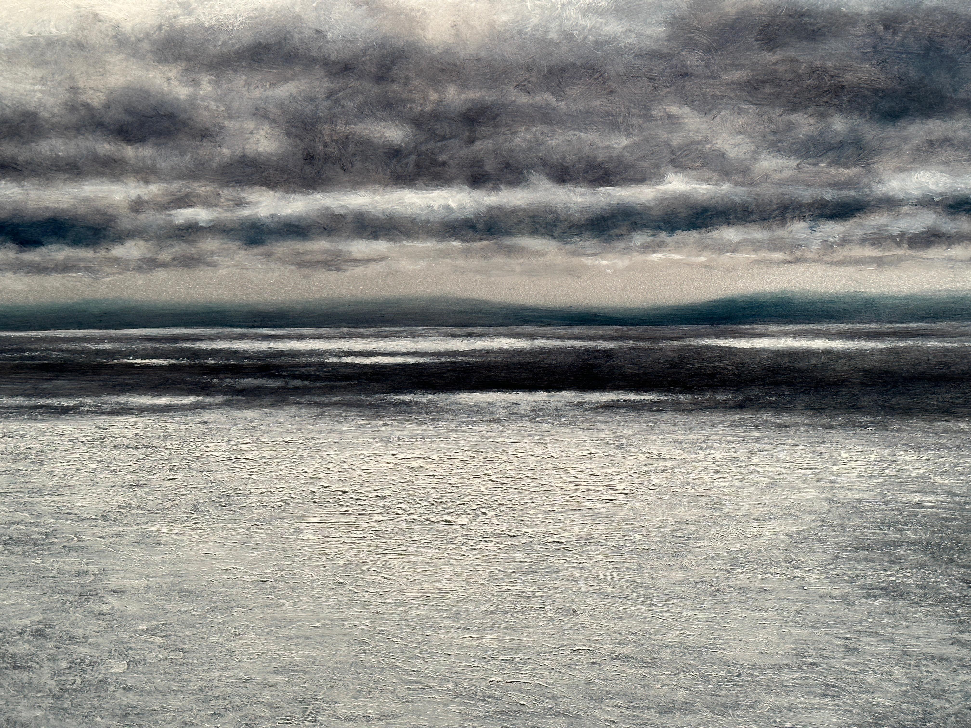 SHADOW ON THE HORIZON - Contemporary Realism / Seascape / Waterscape For Sale 1