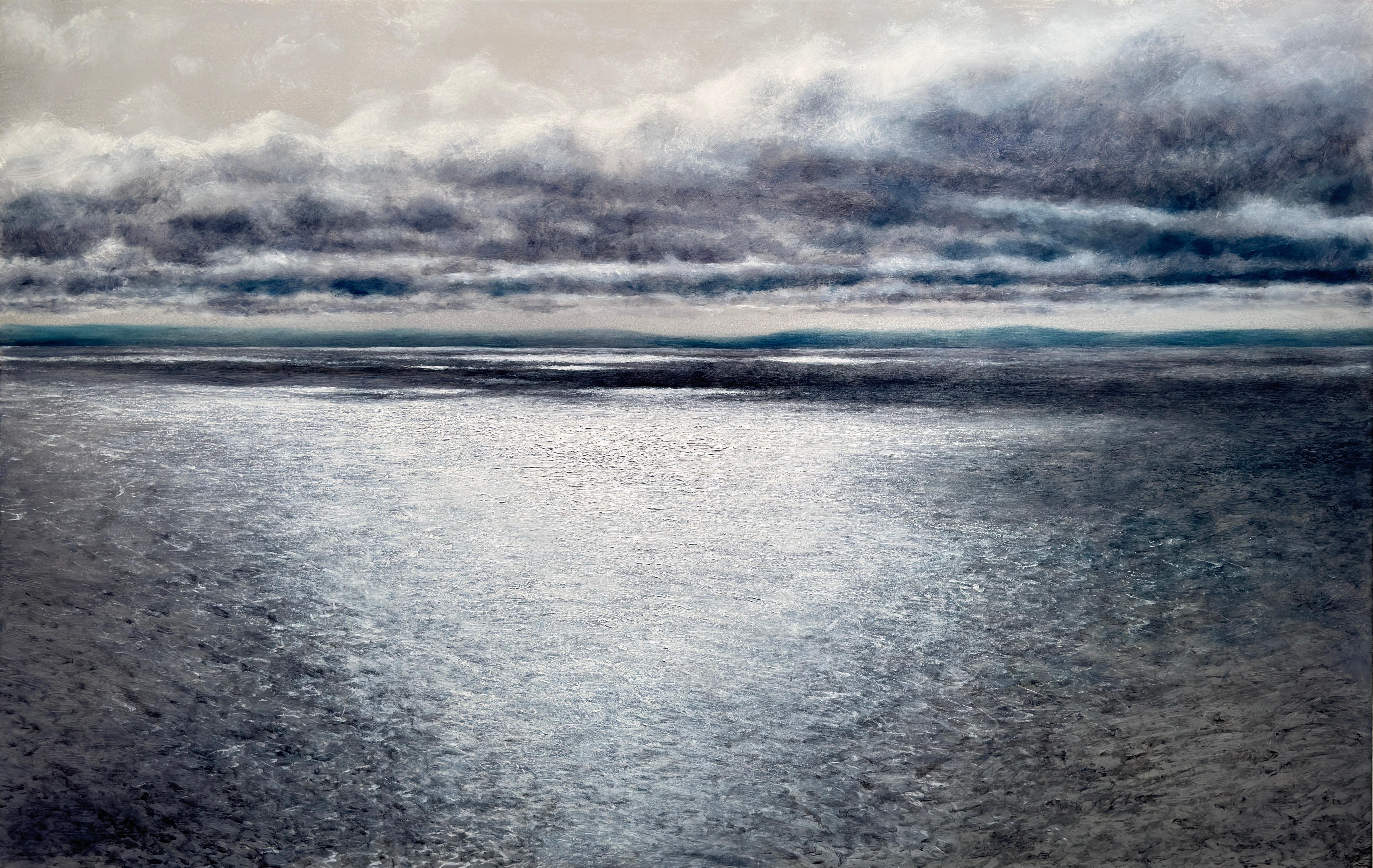 Lisa Lebofsky Landscape Painting - SHADOW ON THE HORIZON - Contemporary Realism / Seascape / Waterscape