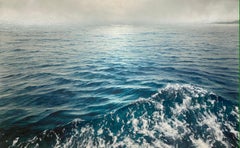 "Wake" seascape painting, ocean waves