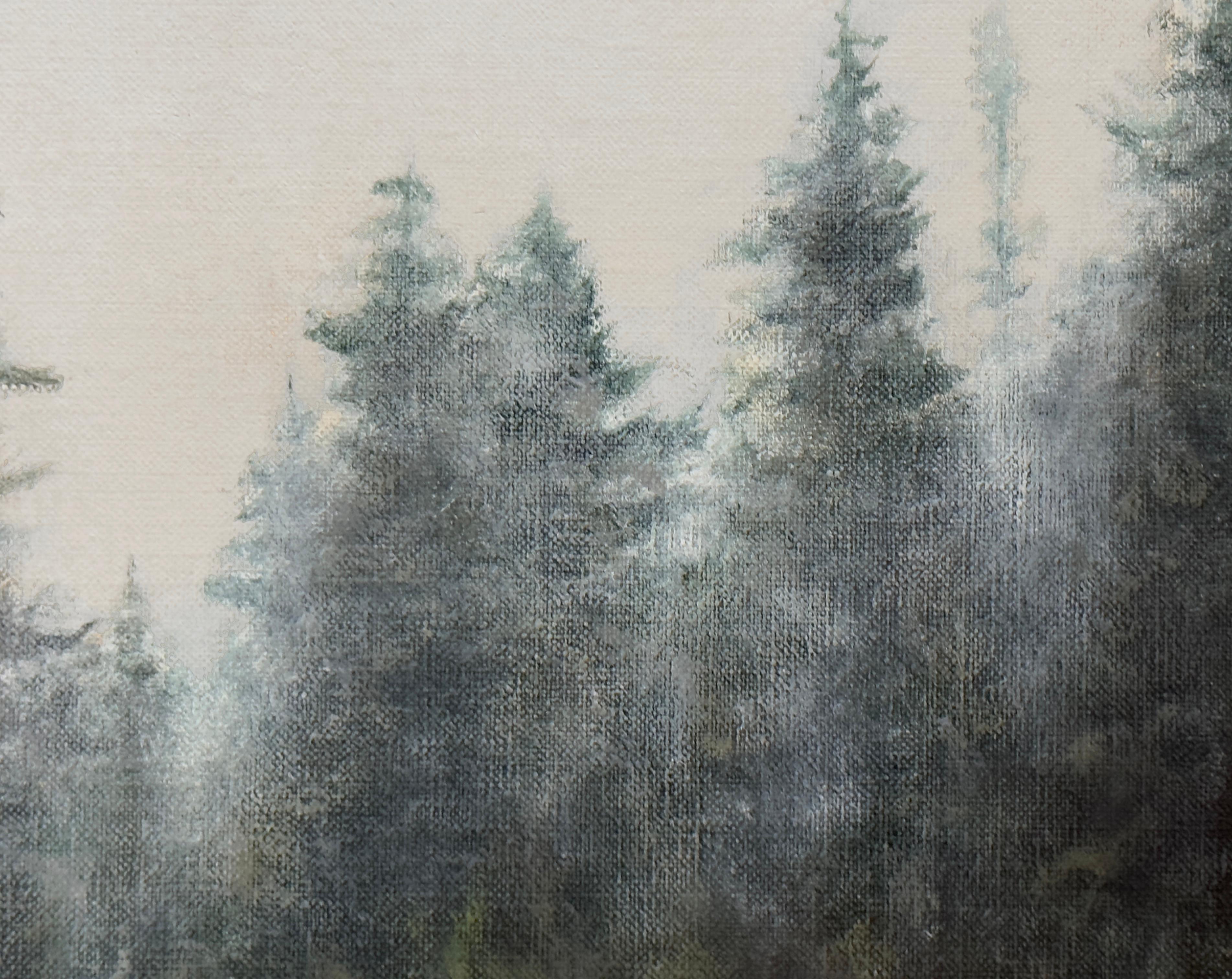 WHEN THE FOG LIFTED - Realism / Dark Landscape / Natural World  For Sale 1