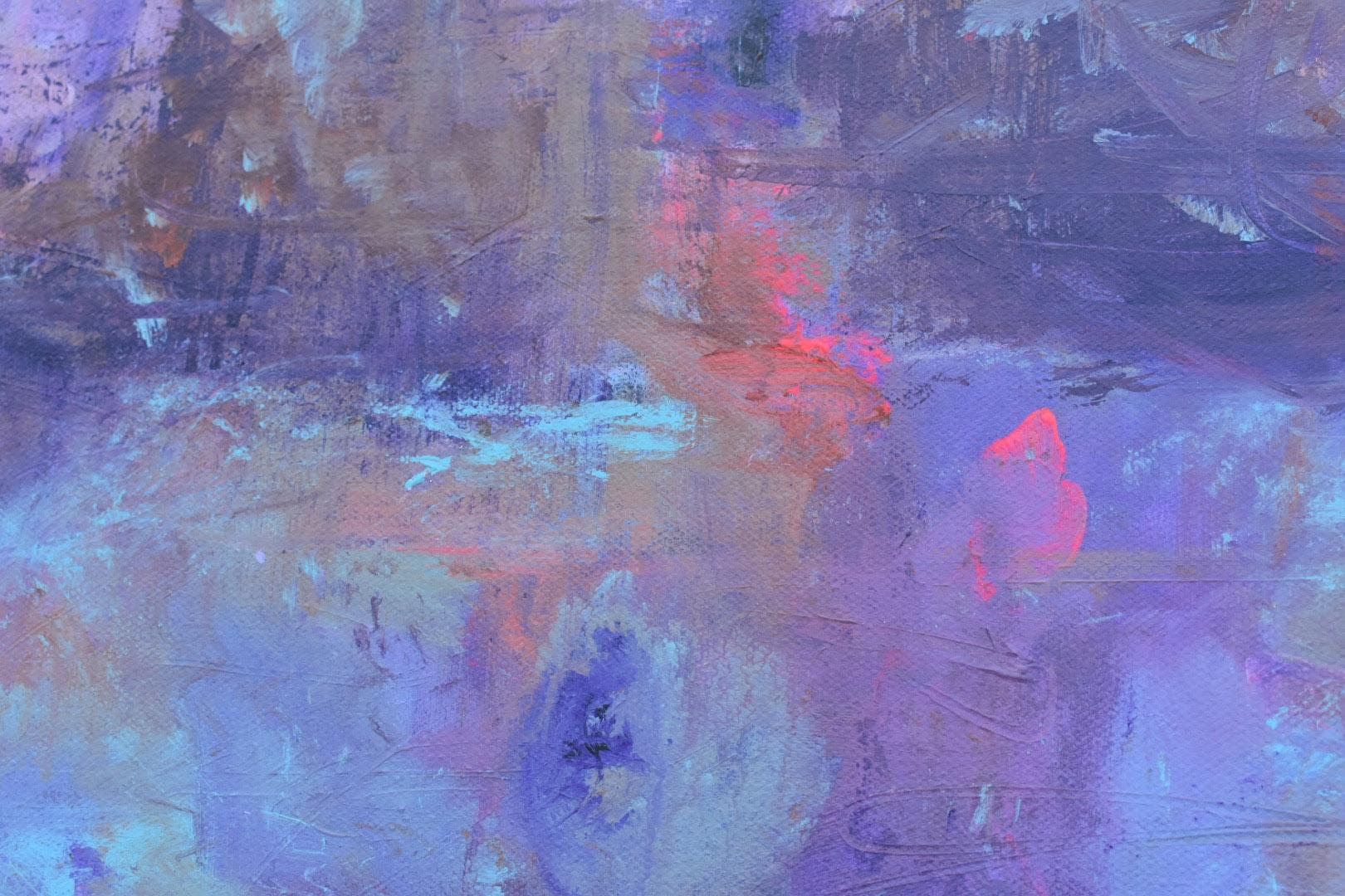 Canyon au clair de lune - Abstrait Painting par Lisa Libretto