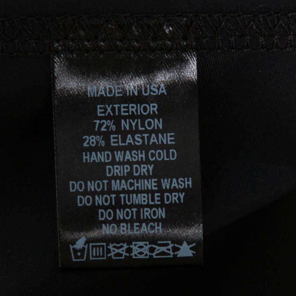 Lisa Marie Fernandez Black Faux leather Zip Front Hannah Cropped Leggings M 2
