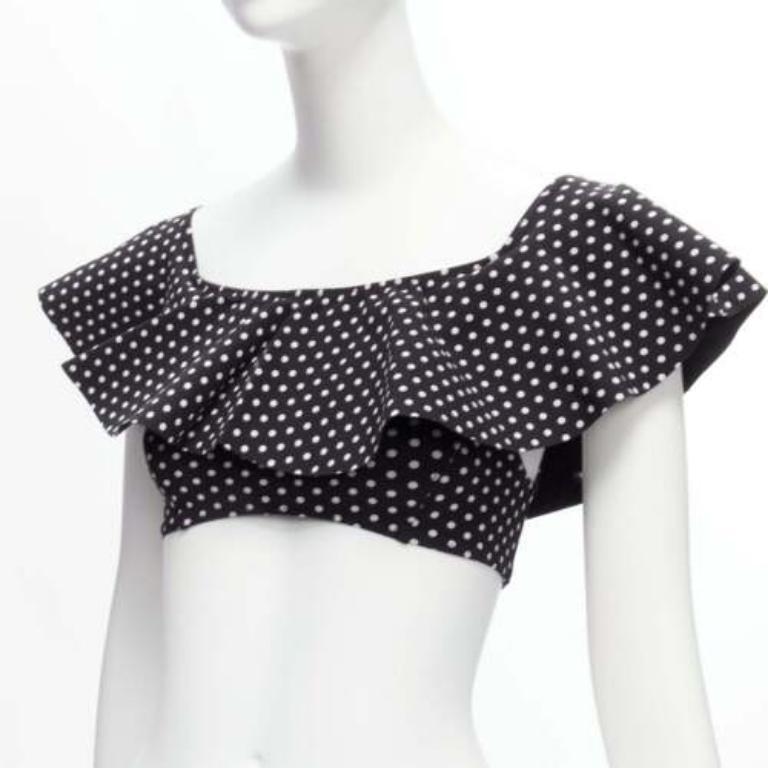 LISA MARIE FERNANDEZ schwarz weiß gepunktet Rüsche aus Schulter 2pc Bikini Sz.1 S
Referenz: SNKO/A00367
Marke: Lisa Marie Fernandez
MATERIAL: Nylon, Elastan
Farbe: Schwarz, Weiß
Muster: Polka Dot
Verschluss: Gummizug
Zusätzliche Details: