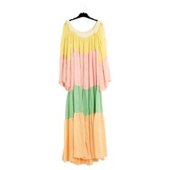 Lisa Marie Fernandez Robe FR40 - Vestito a righe con trama pastello UK12 US10