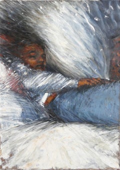 Figure Consumed, Surrealist Oil Painting by Lisa Martin
