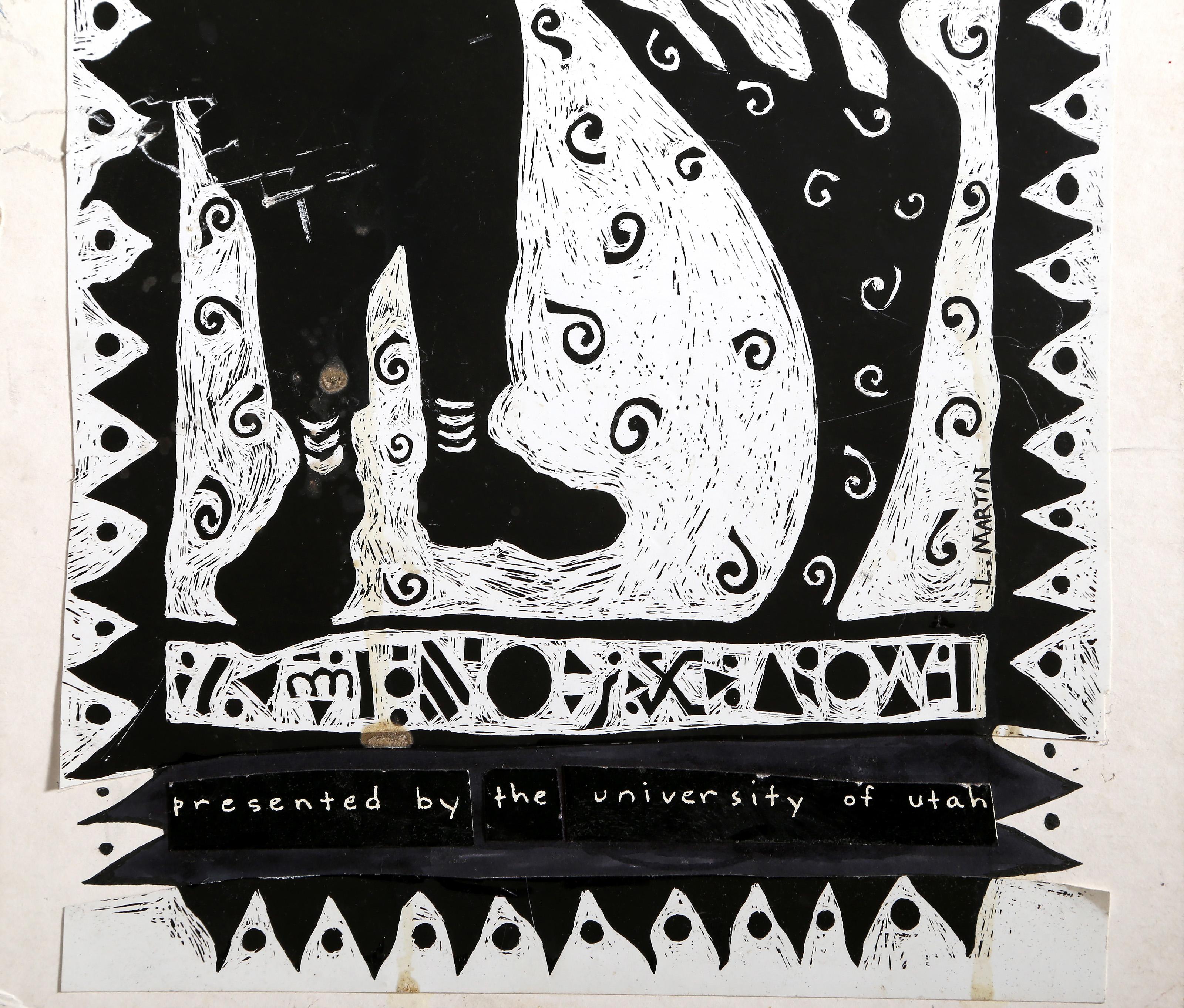Mayfest 1989, stampa offset surrealista e collage di Lisa Martin in vendita 1