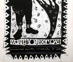 Mayfest 1989, Surrealist Offset Print and Collage by Lisa Martin