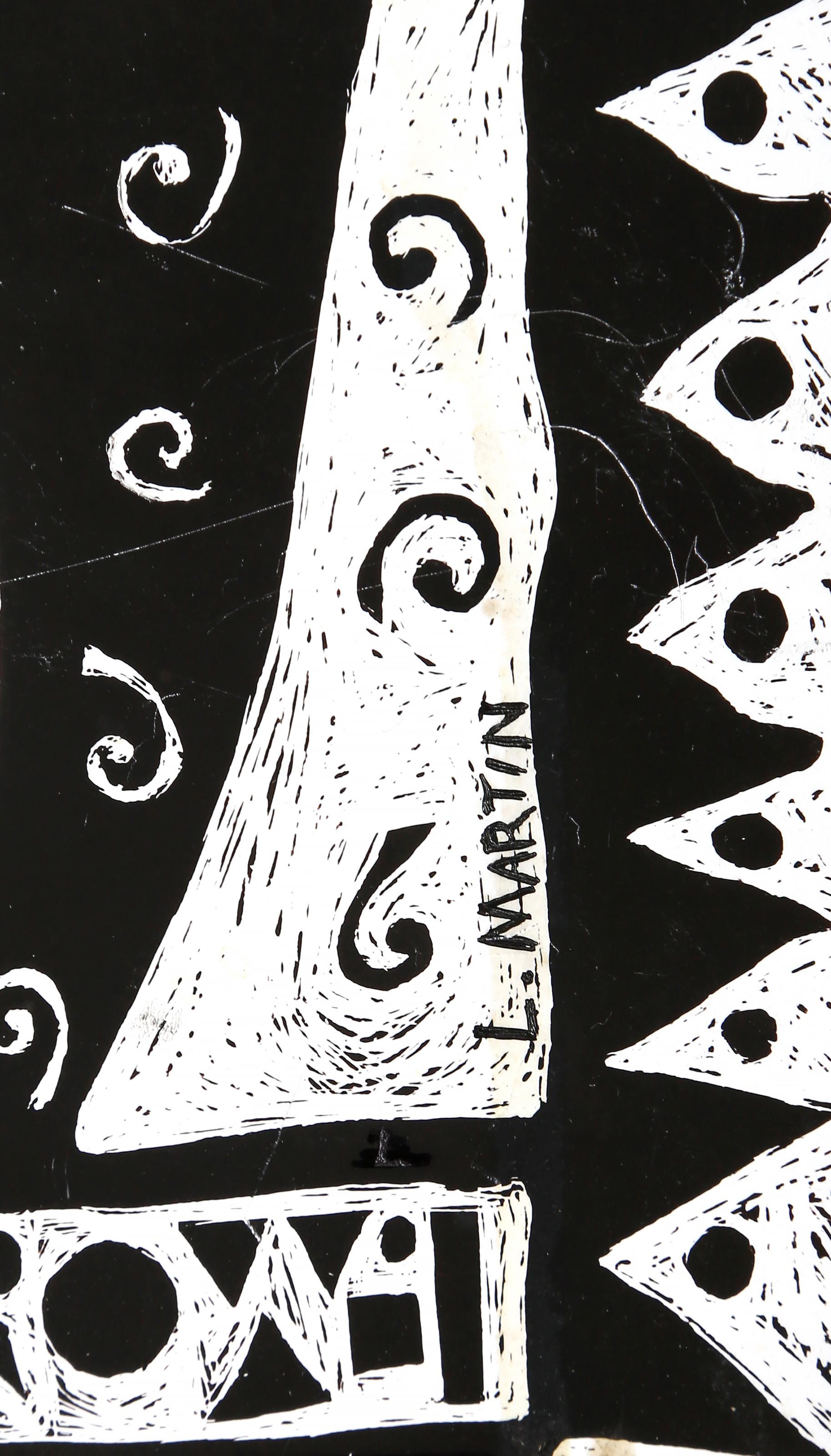 Mayfest 1989, stampa offset surrealista e collage di Lisa Martin in vendita 3