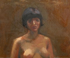 Nude Figure Study III, Impressionist Oil Painting by Lisa Martin
