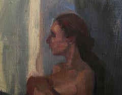 Nude Figure Study, Impressionist Oil Painting by Lisa Martin