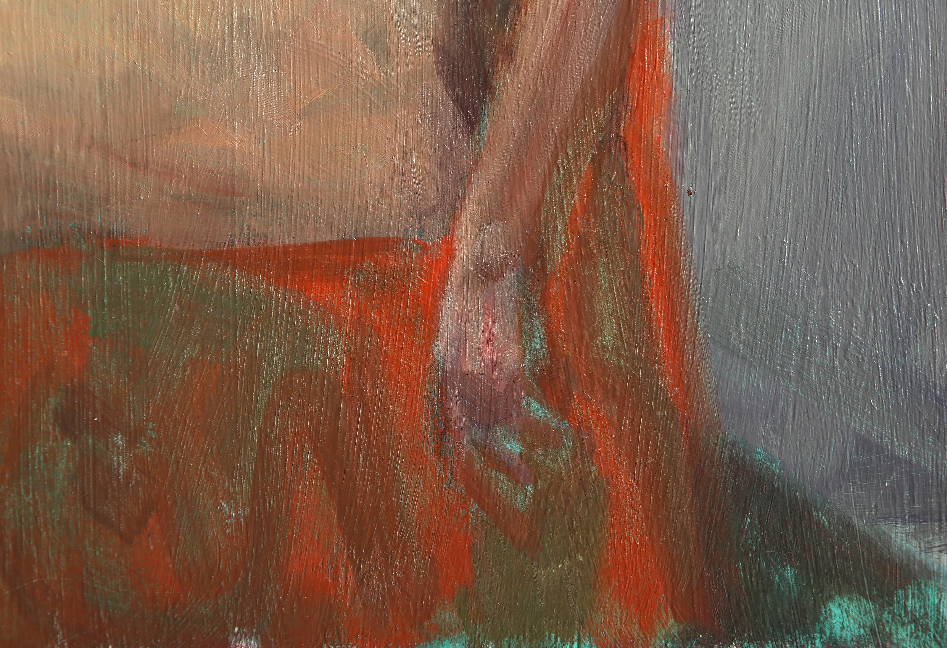 Profile of Nude Woman, Impressionist Oil Painting by Lisa Martin For Sale 2