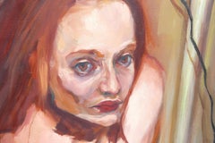 Woman Concealed, Photorealist Oil Painting by Lisa Martin