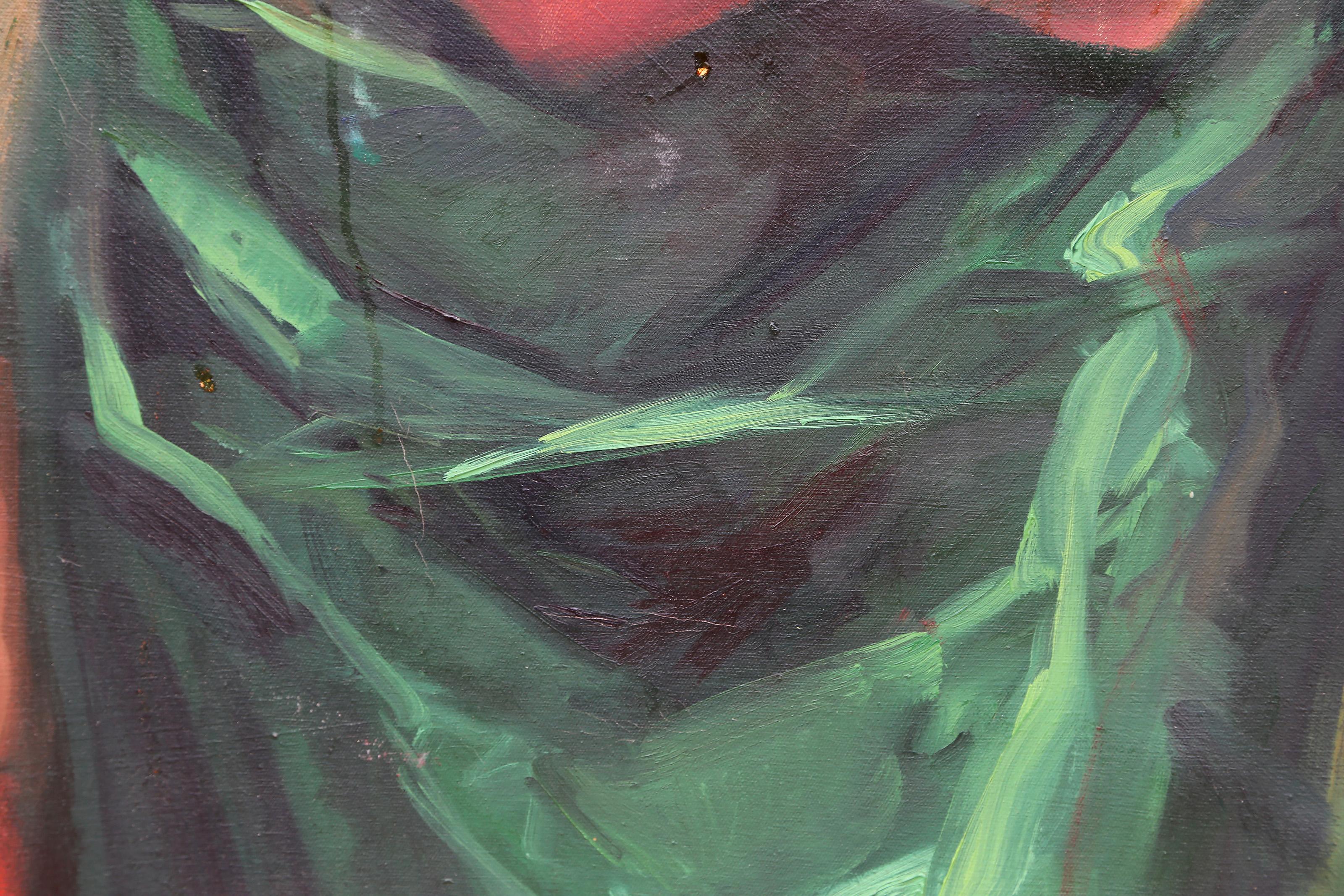 Donna nascosta, Pittura a olio fotorealista di Lisa Martin in vendita 2