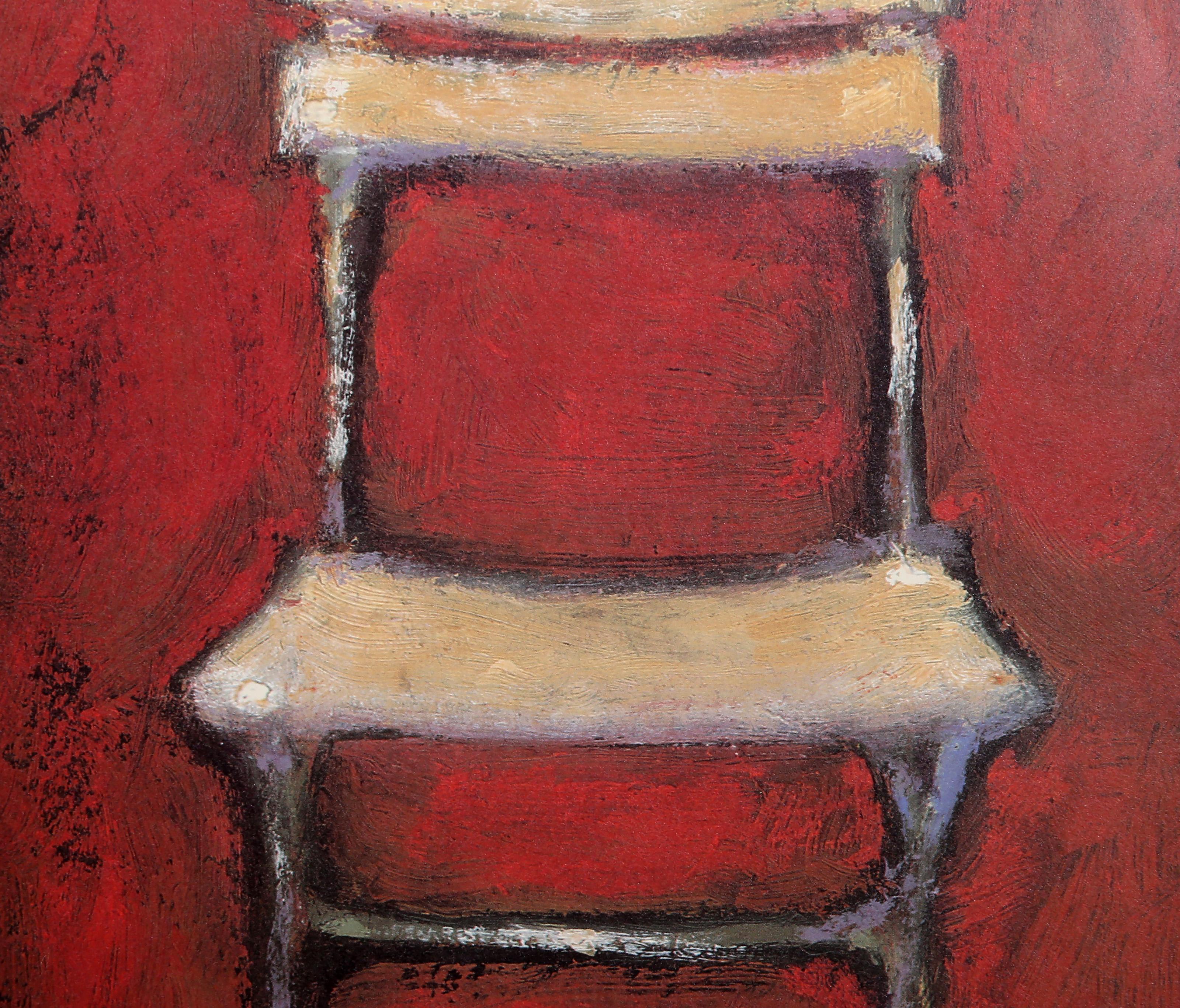 Red Chair, Modern Offset Print by Lisa Martin For Sale 1