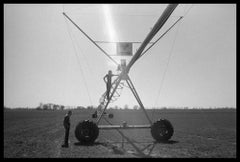 Granddaddy and Lind with Irrigation System