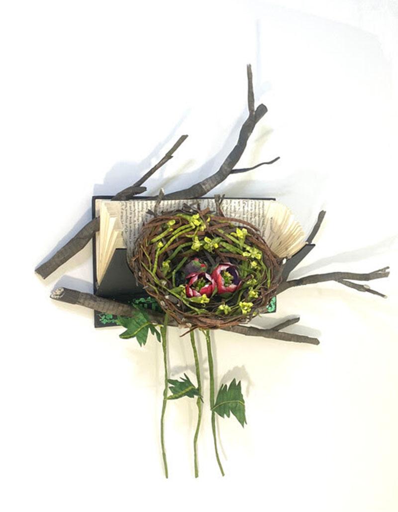 Nest - Mixed Media Art by Lisa Meek