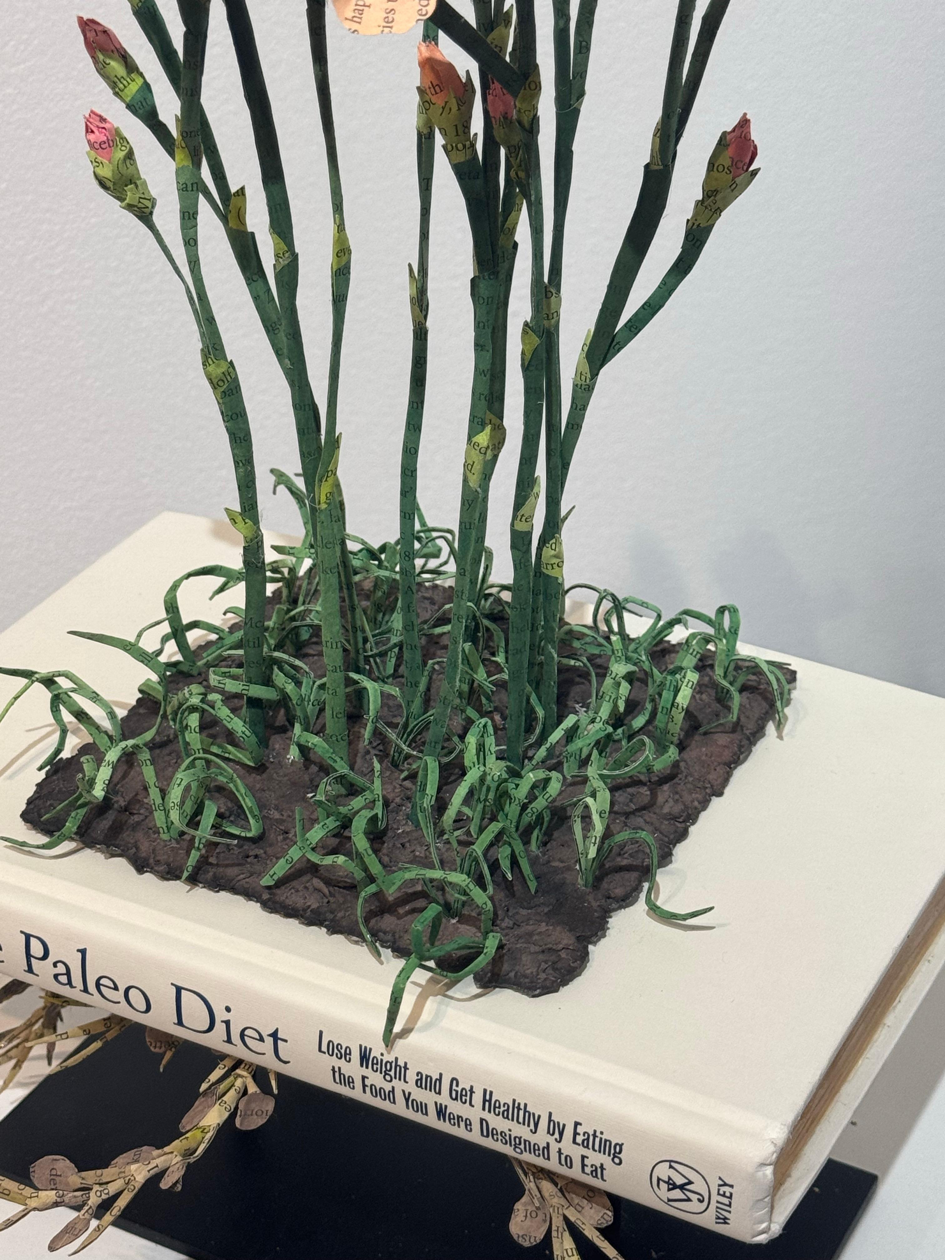 Paleo Diet - Gray Abstract Sculpture by Lisa Meek