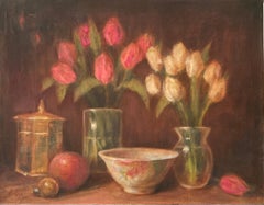 Tranquil with Tulips, Oil Painting