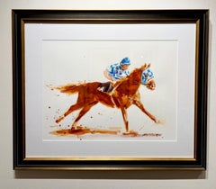 Lisa Palombo, "More Than Just a Horse" Secretariat Equine Acrylic Painting
