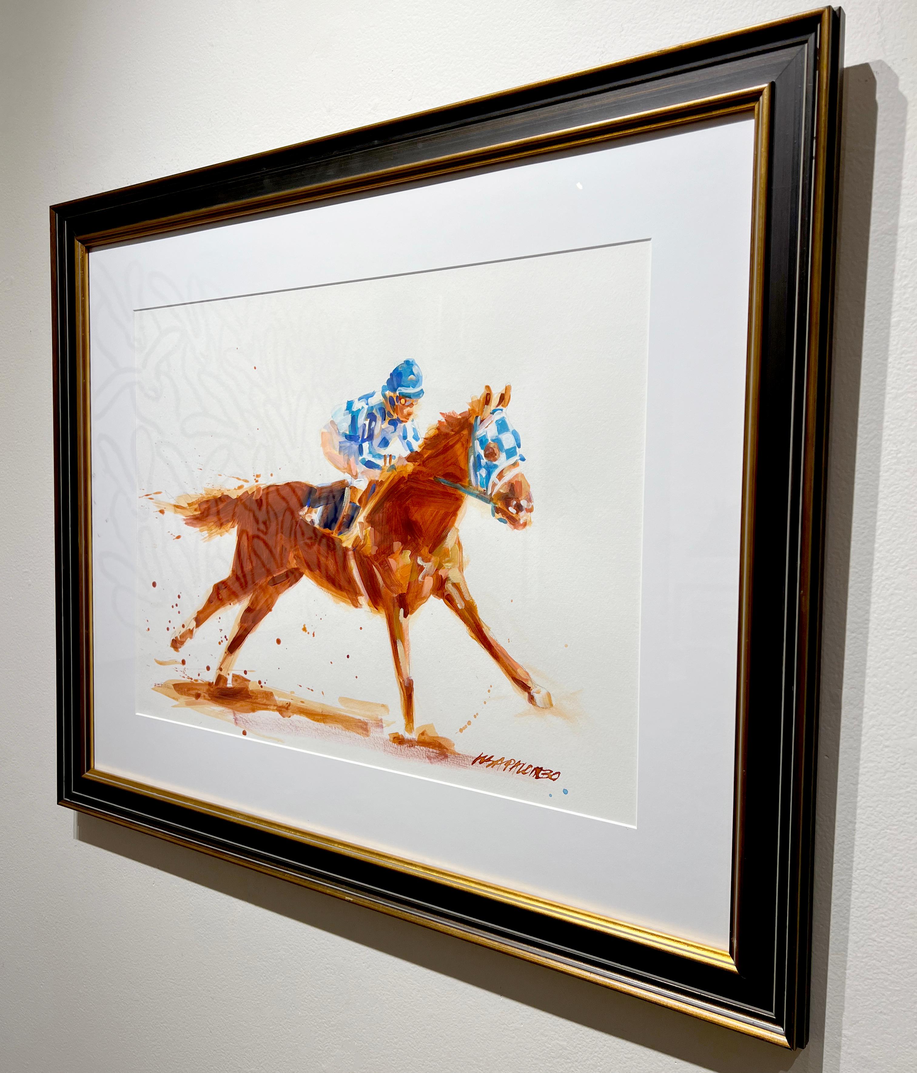 This equine impressionist painting, 