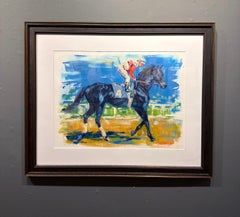 Lisa Palombo, "Ruffian, Sketch" 18x24 Thoroughbred Horse Racing Painting