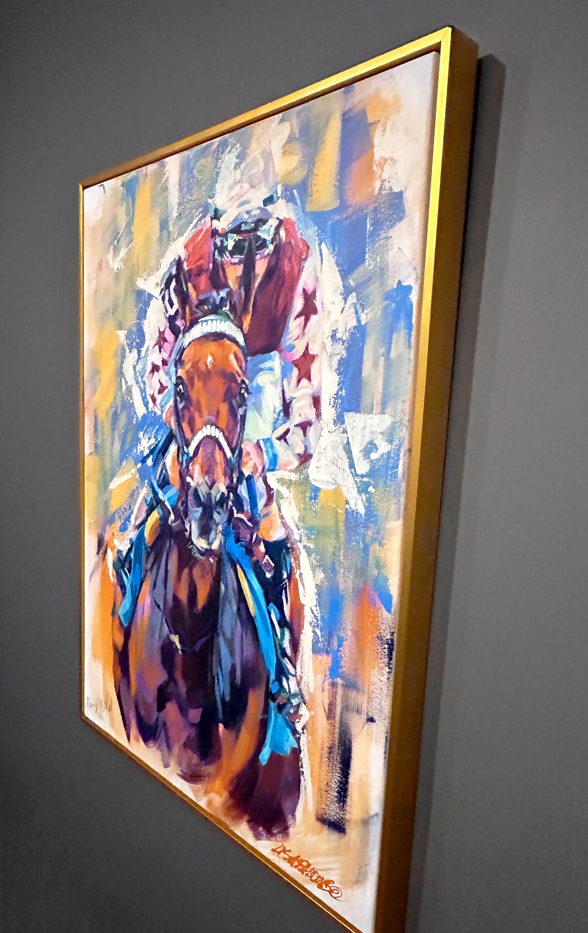 Lisa Palombo, „Thorpedo Anna“, 40x30“, Acrylgemälde signiert von Kenny McPeek im Angebot 3