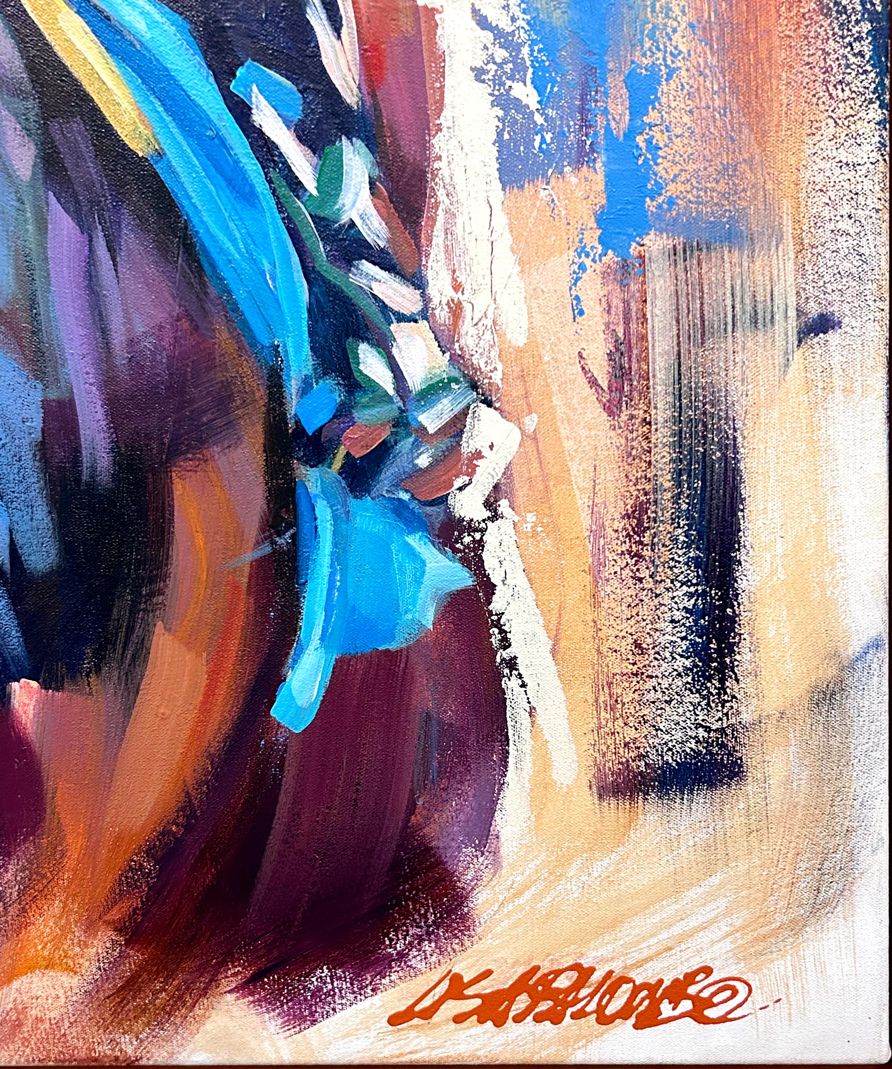 Lisa Palombo, „Thorpedo Anna“, 40x30“, Acrylgemälde signiert von Kenny McPeek im Angebot 4