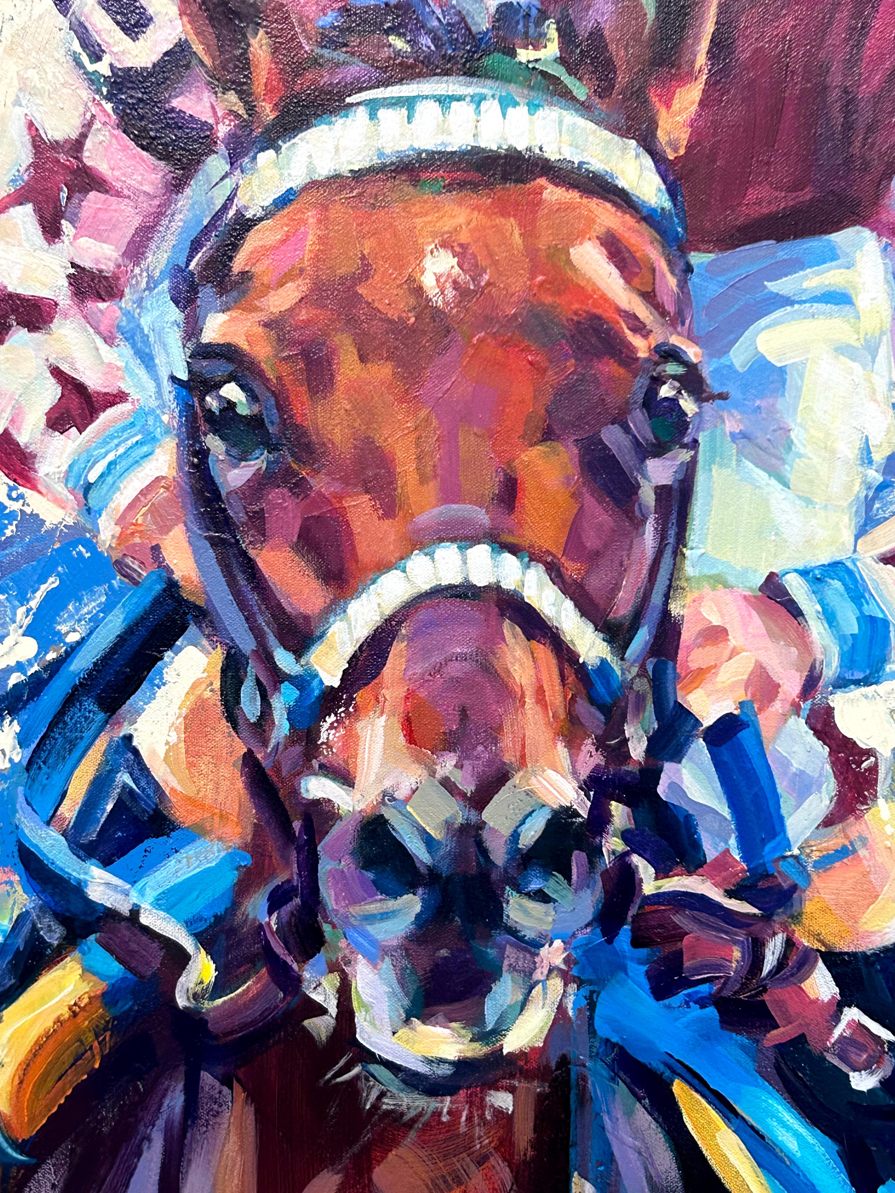 Lisa Palombo, „Thorpedo Anna“, 40x30“, Acrylgemälde signiert von Kenny McPeek im Angebot 5