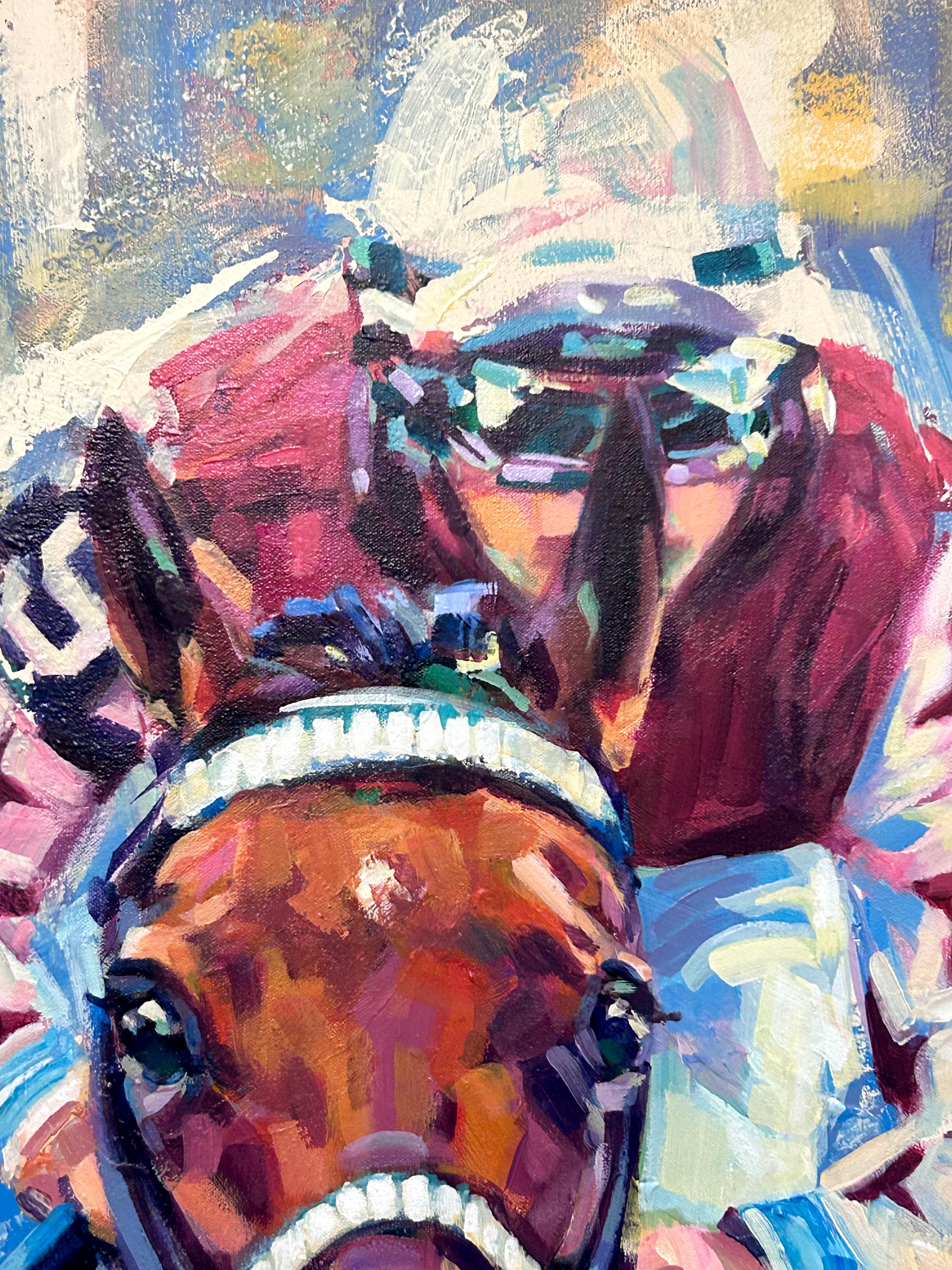 Lisa Palombo, „Thorpedo Anna“, 40x30“, Acrylgemälde signiert von Kenny McPeek im Angebot 6