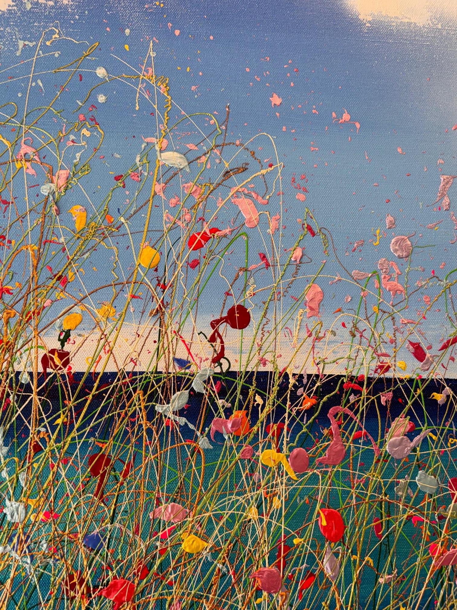 Together Forever I - original florales Gemälde - zeitgenössisches abstraktes Kunstwerk (Naturalismus), Painting, von Lisa Pang