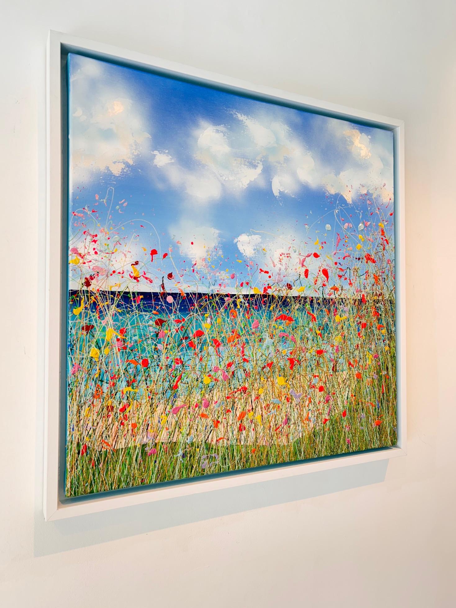 Together Forever II - original florales Gemälde - zeitgenössisches abstraktes Kunstwerk (Naturalismus), Painting, von Lisa Pang