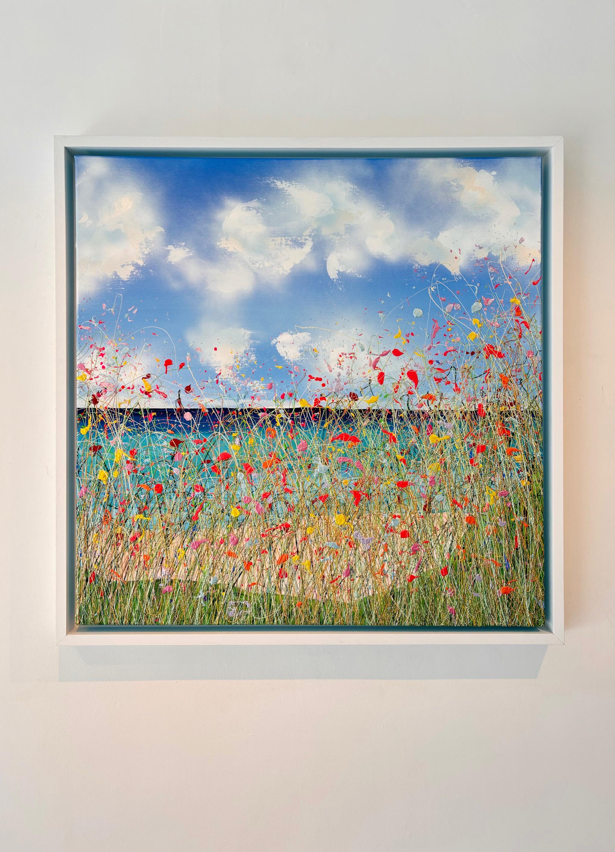 Together Forever II - original florales Gemälde - zeitgenössisches abstraktes Kunstwerk