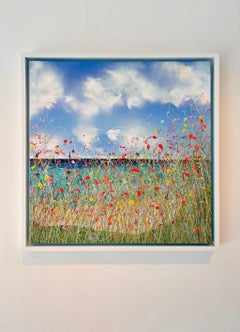 Together Forever II - original florales Gemälde - zeitgenössisches abstraktes Kunstwerk