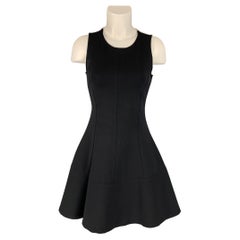 LISA PERRY x BARNEY'S NEW YORK Größe 2 Schwarzes & weißes Polyamidkleid