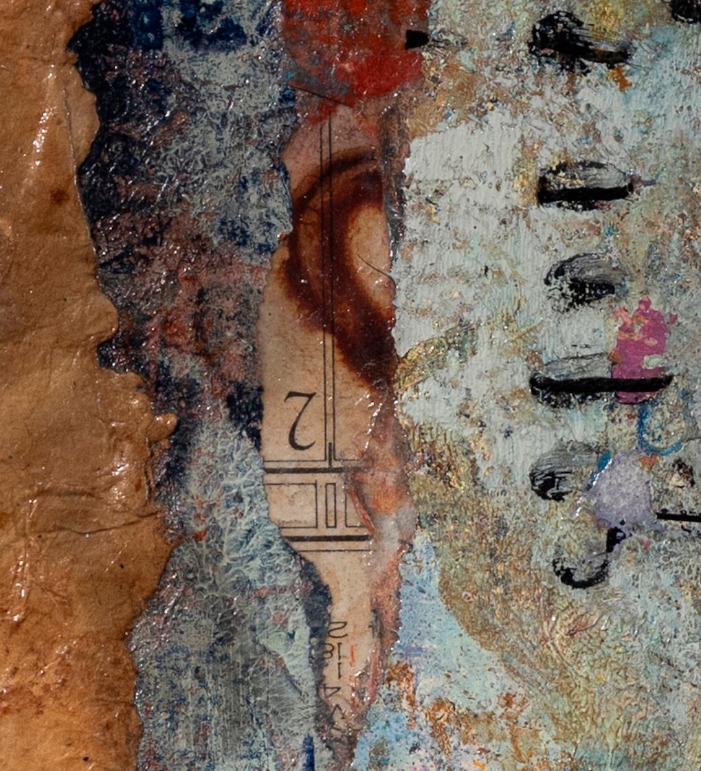 Held Together embodies Lisa Pressman’s long investigation into how memory lives within the body, surface, and time. This sculptural mixed media work is both painting and object—built through layers of wax, pigment, and mark-making that hold traces