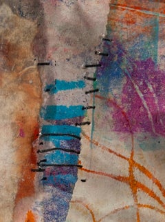 La forme de la mémoire : Sculpture d'art mural texturé, abstrait, mixte et organique